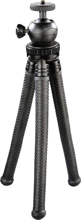 Hama Háromlábú állvány 1/4 col Munkamagasság=16 - 27 cm Fekete Okostelefonokhoz és GoPro-hoz, Gömbfe 11. kép