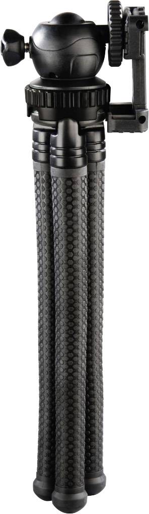 Hama Háromlábú állvány 1/4 col Munkamagasság=16 - 27 cm Fekete Okostelefonokhoz és GoPro-hoz, Gömbfe 2. kép