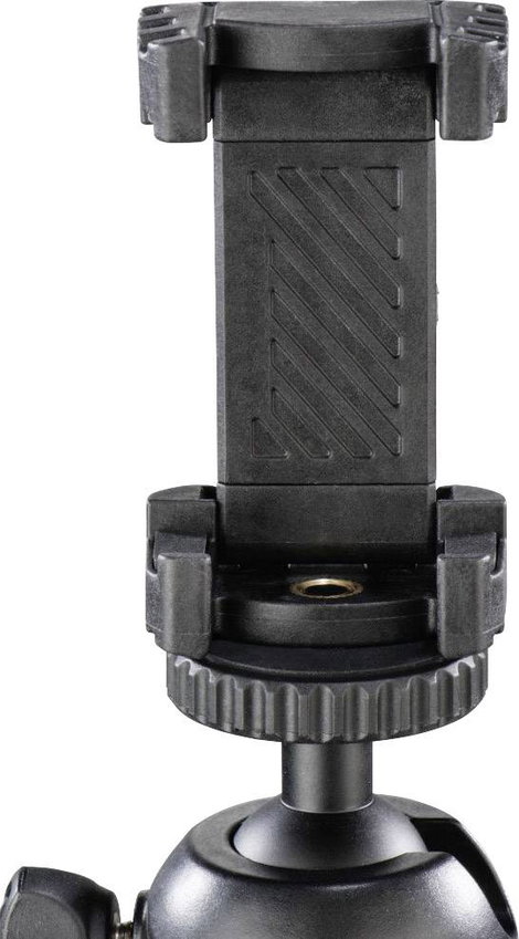 Hama Háromlábú állvány 1/4 col Munkamagasság=16 - 27 cm Fekete Okostelefonokhoz és GoPro-hoz, Gömbfe 6. kép