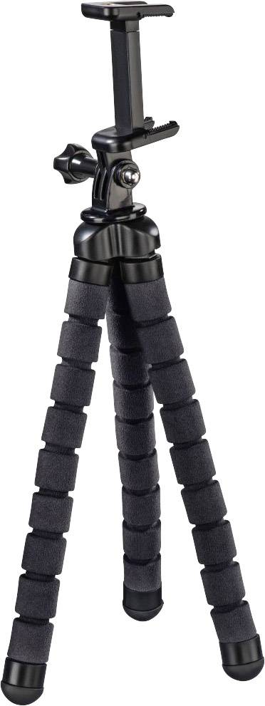 Hama Háromlábú állvány 1/4 col Munkamagasság=9 - 26 cm Fekete Okostelefonokhoz és GoPro-hoz 4. kép