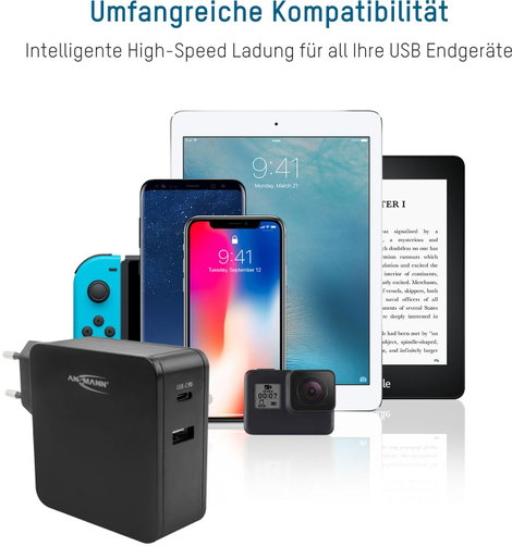Ansmann Home Charger 247PD USB-s töltőkészülék 45 W Aljzat dugó Kimeneti áram (max.) 3 A Kimenetek s 15. kép