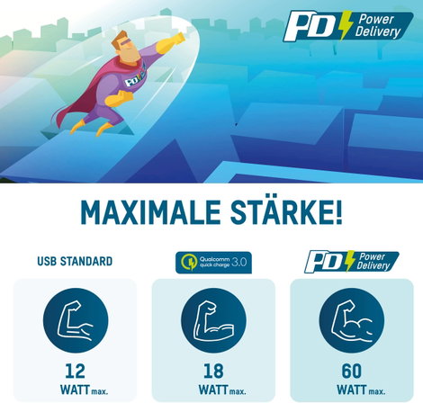 Ansmann Home Charger 254PD USB-s töltőkészülék 65 W Aljzat dugó Kimenetek száma: 2 x USB, USB-C® alj 12. kép