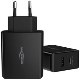 Ansmann Home Charger 254PD USB-s töltőkészülék 65 W Aljzat dugó Kimenetek száma: 2 x USB, USB-C® alj