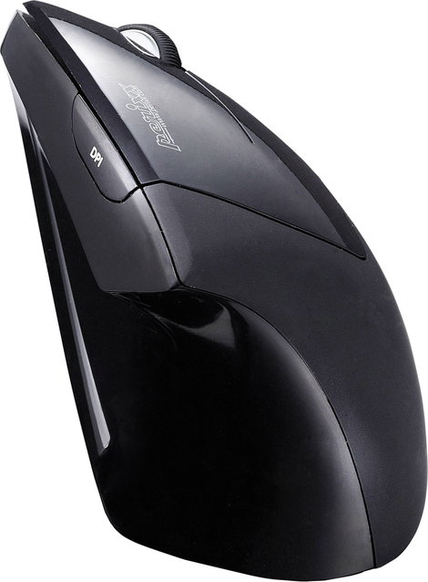 Perixx Vertikal Perimice-513 Ergonomikus egér USB Fekete 6 Gombok Ergonómikus