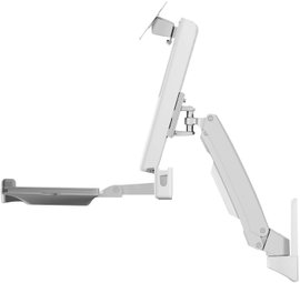 ICY BOX IB-MS600-W, Sit-Stand-Workstation mit Wandhalter für ein Monitor bis zu 24 1 részes Monitor 