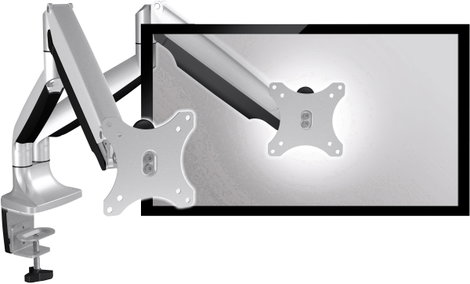 ICY BOX IB-MS504-T, Monitorständer mit Tischhalterung für 2 Monitore bis zu 32’’ (81 cm) 2 részes Mo 4. kép
