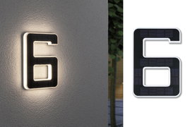 Paulmann 79847 4000870798478 Napelemes házszám megvilágítás 0.20 W Melegfehér Fekete