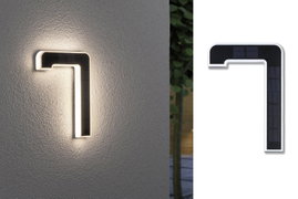 Paulmann 79848 4000870798485 Napelemes házszám megvilágítás 0.20 W Melegfehér Fekete