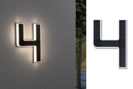 Paulmann 79845 4000870798454 Napelemes házszám megvilágítás 0.20 W Melegfehér Fekete