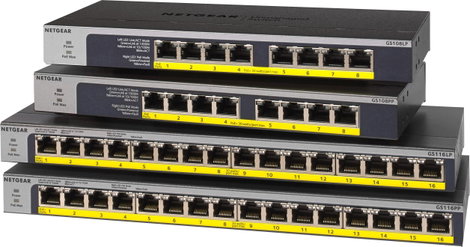 NETGEAR GS108LP-100EUS Hálózati switch, RJ45 8 port PoE funkció 2. kép