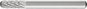 PFERD 22410736 Maróstift HSS Henger Hossz 60 mm Átmérő 6 mm Munkahossz 16 mm Szár átmérő 6 mm 1 db bélyegkép