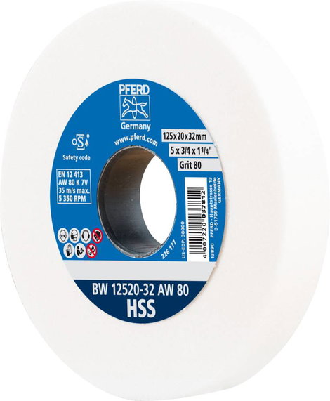 PFERD 39009698 BW 12520-32 AW 80 HSS Köszörűkorong Ø 125 mm 1 db