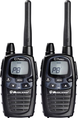 Midland G7 Pro Twin C1090.13 PMR LPD kézi rádió adó-vevő készülék 2 részes készlet
