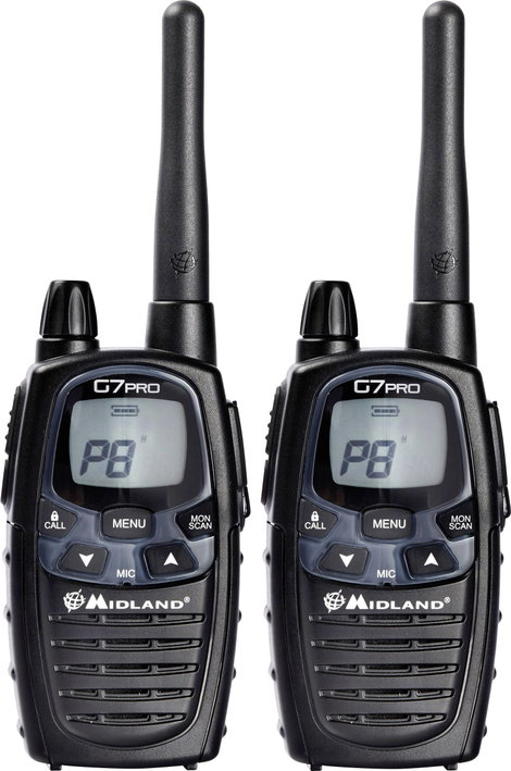 Midland G7 Pro Twin C1090.13 PMR LPD kézi rádió adó-vevő készülék 2 részes készlet