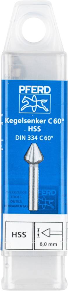 PFERD KES HSS DIN 334 C60° 8,0 25202162 Marófúró 8 mm HSS 1 db 2. kép