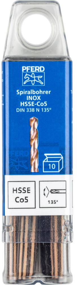 PFERD SPB DIN 338 HSSE N 4,5 INOX 25203563 Spirálfúró Teljes hossz 80 mm 10 db 2. kép