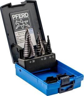 PFERD 25201047 HSS Fokozatfúró készlet 3 részes 4 - 12 mm, 4 - 20 mm, 4 - 30 mm 1 db