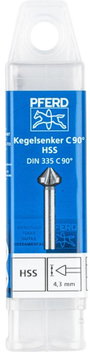 PFERD KES HSS DIN 335 C90° 4,3 25202100 Marófúró 4.3 mm HSS 1 db 2. bélyegkép