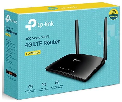 TP-LINK TL-MR6400 WLAN router 2.4 GHz 300 MBit/s 4. kép