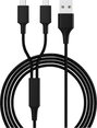Smrter USB töltőkábel USB 2.0 USB-A dugó, USB mikro B dugó 1.20 m Fekete SMRTER_HYDRA_DUO_M_BK bélyegkép