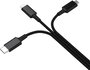 5in1 USB töltőkábel, micro-USB, USB-C, Lightning, 1,2 m, fekete, Smrter SMRTER_HYDRA_ULT_BK 6. bélyegkép