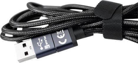 5in1 USB töltőkábel, micro-USB, USB-C, Lightning, 1,2 m, fekete, Smrter SMRTER_HYDRA_ULT_BK 9. kép