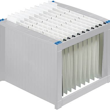 Helit Függő mappa doboz Hängemappenbox the rack H6110084 Élénk szürke , Kék 1 db