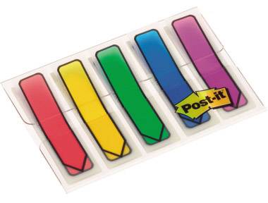 Post-it Öntapadó csíkok 7000038078 Piros, Kék, Sárga, Zöld, Lila