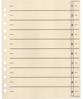Soennecken Elválasztó lap Trennblatt 1554377 DIN A4 190 g/m² 100 db
