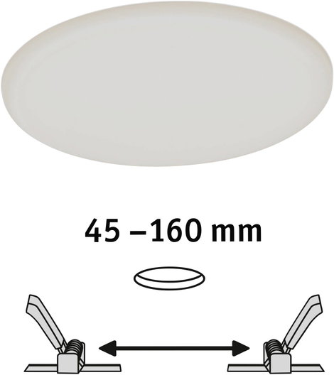 Paulmann 92389 EB Panel Veluna VariFit LED-es beépíthető lámpa LED 17 W Selyem 6. kép
