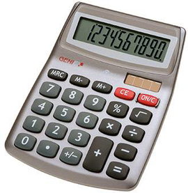 GENIE 540 Asztali számítógép Napenergiával üzemeltetett, Elemekről üzemeltetett Szürke Kijelző (szám
