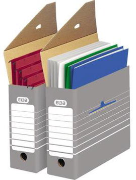 Hamelin Archiváló doboz 100552039 95 mm x 265 mm x 340 mm Hullámpapír Szürke-fehér 1 db