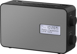 Panasonic RF-D30BTEG-K Konyhai rádió DAB+, URH Bluetooth®, AUX Ébresztő funkció, Fröccsenő víz ellen