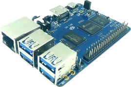 Egypaneles számítógép Banana PI BPI-M5 4 GB 16GB 4 x 2 GHz
