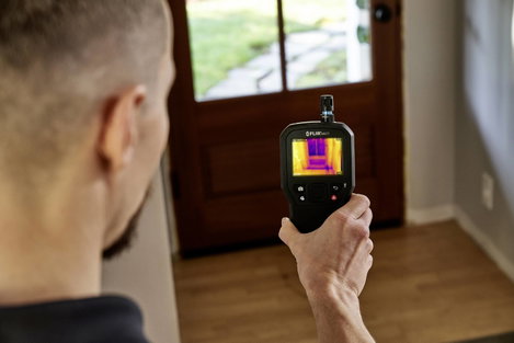 Anyagnedvesség mérő beépített hőkamerával, hőmérsékletmérés, FLIR MR277 14. kép