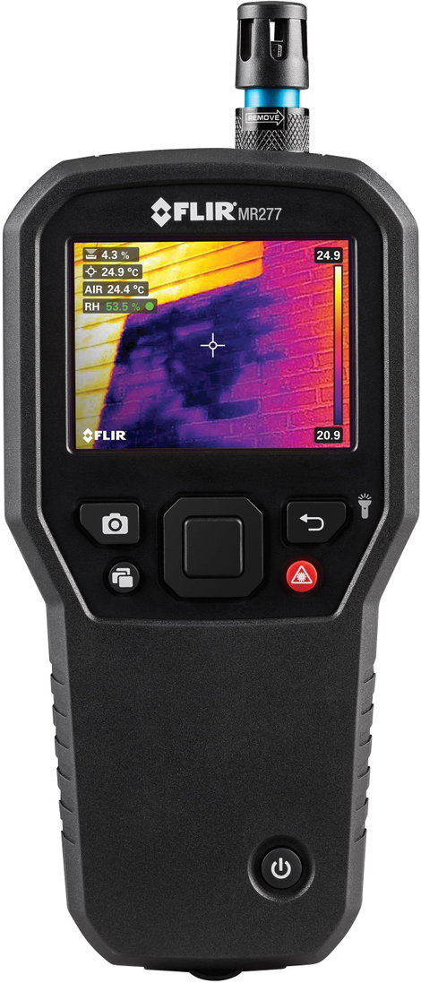 Anyagnedvesség mérő beépített hőkamerával, hőmérsékletmérés, FLIR MR277