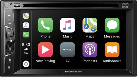 Pioneer AVH-Z3200DAB Dupla DIN moniceiver DAB + tuner, Bluetooth kihangosító, Hátrameneti kamera csa