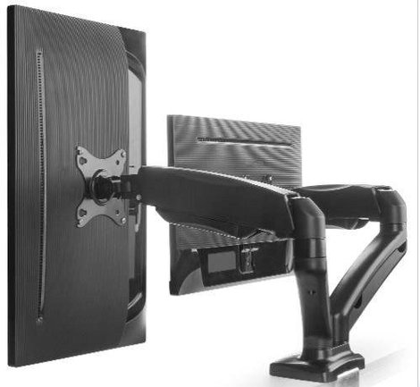 ICY BOX IB-MS304-T, Monitorständer mit Tischhalterung für 2 Monitore bis zu 27’’ (68 cm) 2 részes Mo 3. kép