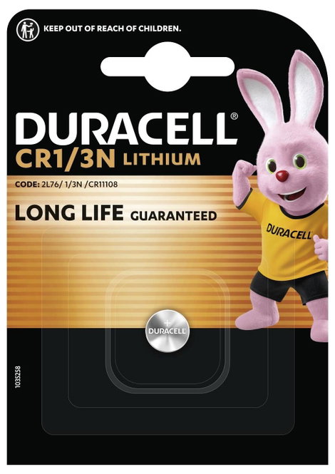 Duracell Fotóelem CR 1/3 N 3 V 1 db 160 mAh Lítium CR1110