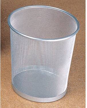 Helit the circle network H2518500 Papírkosár 15 l (Ø x Ma) 265 mm x 280 mm Fém Ezüst 1 db