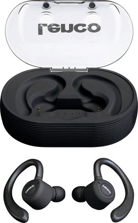 Lenco EPB-460BK Sport In Ear headset Bluetooth® Fekete Headset, Fülkengyel, Izzadásálló