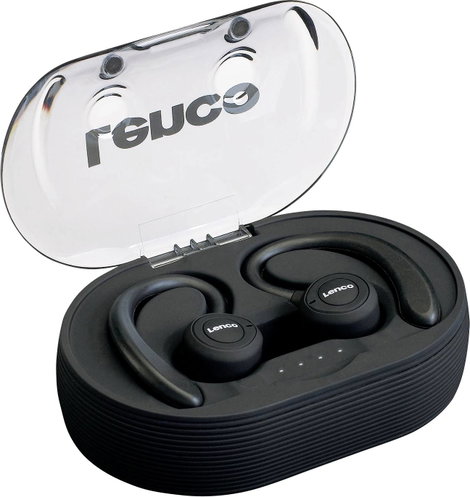Lenco EPB-460BK Sport In Ear headset Bluetooth® Fekete Headset, Fülkengyel, Izzadásálló 3. kép