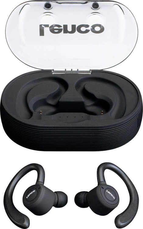 Lenco EPB-460BK Sport In Ear headset Bluetooth® Fekete Headset, Fülkengyel, Izzadásálló 9. kép