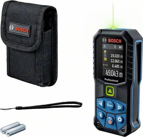Bosch Professional GLM 50-27 CG Lézeres távolságmérő Bluetooth-os, Dokumentiációs alkalmazás, Állván