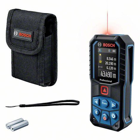 Bosch Professional GLM 50-27 C Lézeres távolságmérő Bluetooth-os, Állványadapter, 6,3 mm (1/4), Doku