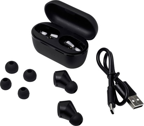 Tie Studio TX6 In Ear fejhallgató Bluetooth® Fekete Headset, Hangerő szabályozás, Izzadásálló, Vízta 3. kép