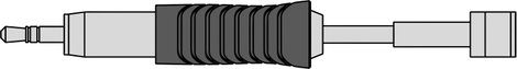 Weller RTU 100 K MS Forrasztóhegy Mérőhegy, 45° Hegy méret 10 mm Csúcs hossza 27 mm Tartalom, tartal 6. kép
