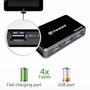 Transcend TS-HUB2C 4 port USB 3.2 hub Fekete 7. bélyegkép