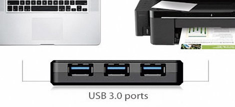 Transcend TS-HUB2C 4 port USB 3.2 hub Fekete 8. kép