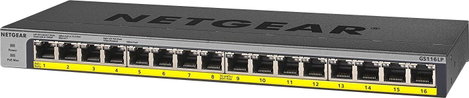 NETGEAR GS116LP Hálózati switch 16 port PoE funkció